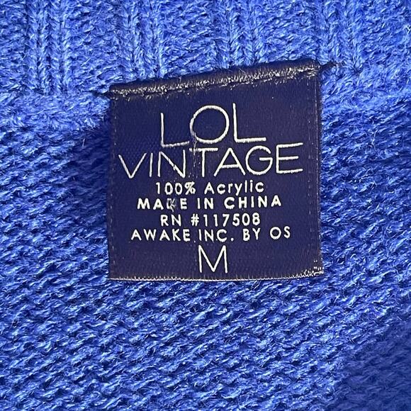 L.O.L. Vintage Christmas Tree and Presents Ugly Christmas Sweater Size Med - Picture 3 of 3